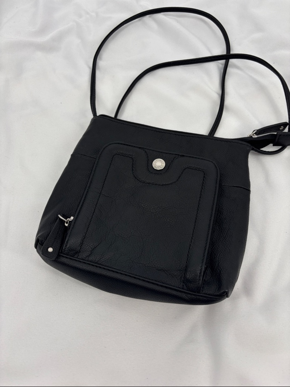 Stone & Co.  Black Leather Crossbody Bag purse rare find
